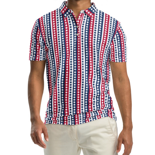 Patriotic Golf Polo