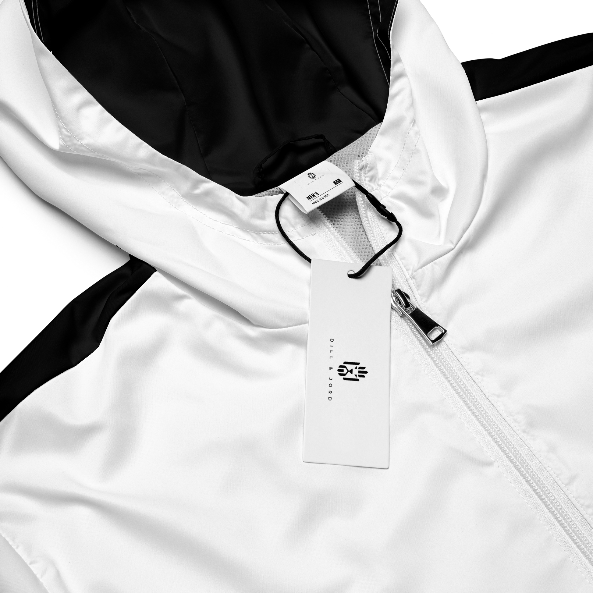 White and Black Windbreaker