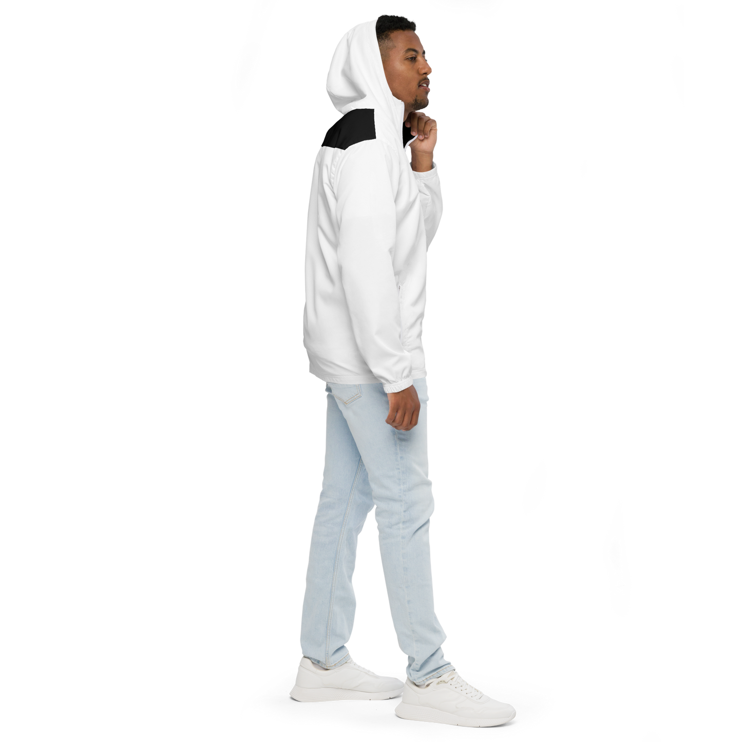 White and Black Windbreaker