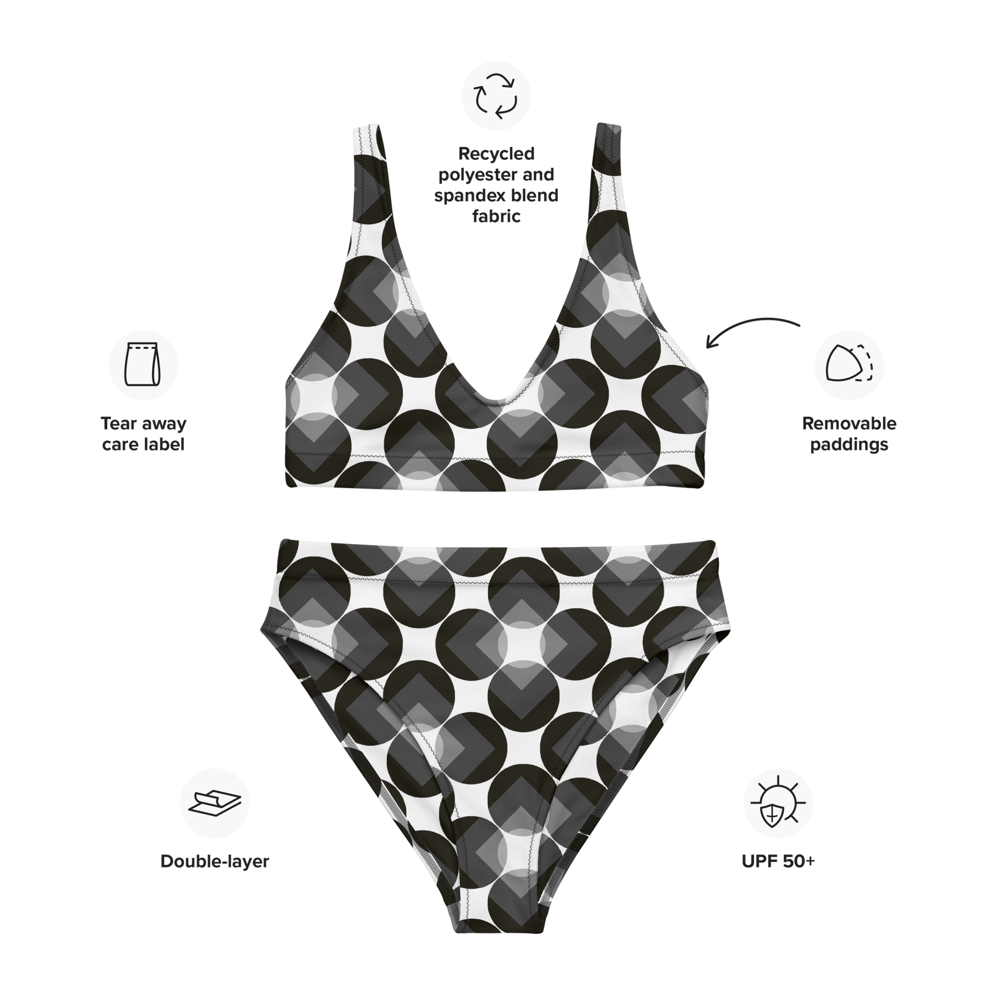 Black and White Bikini