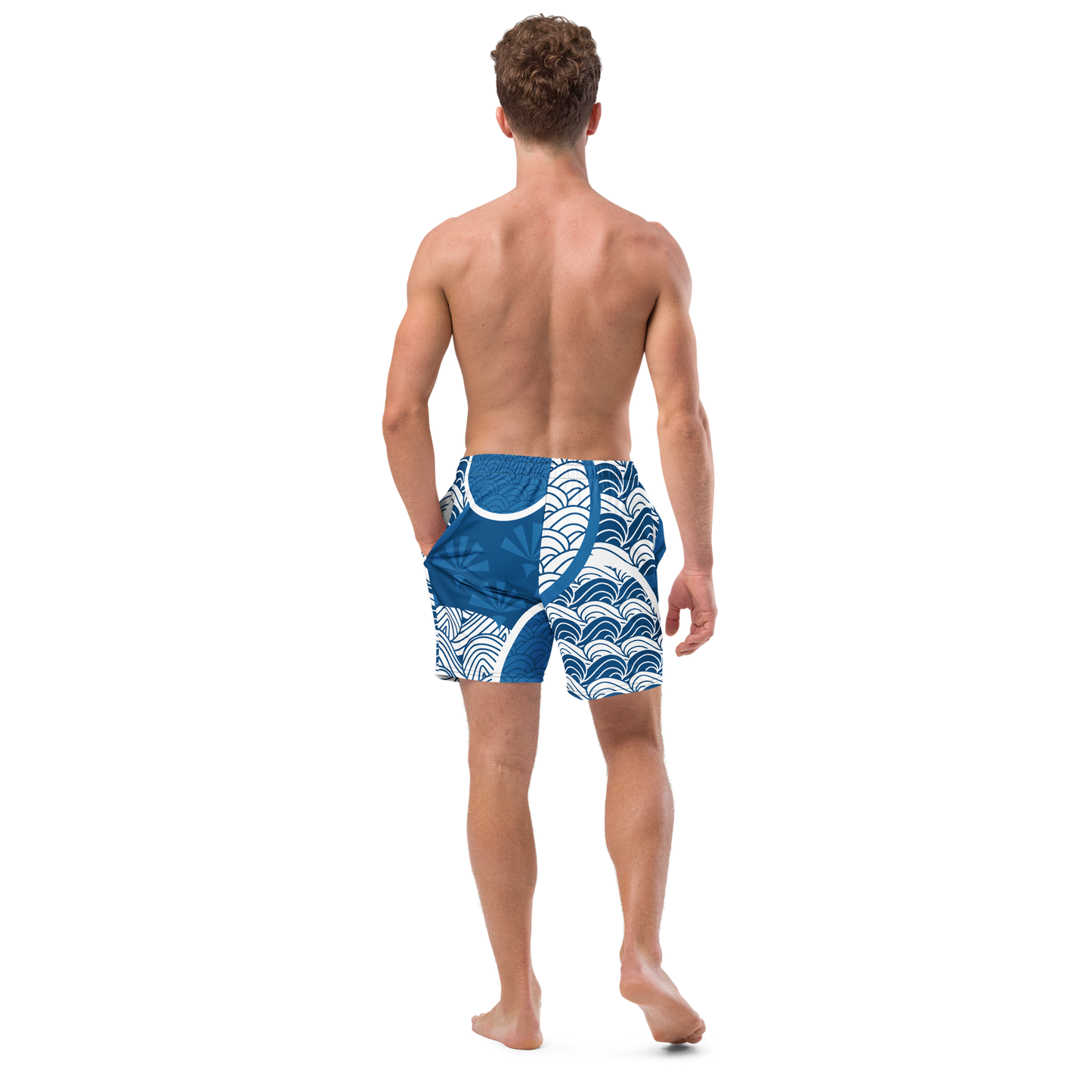 Sky Mosaic Men's Swim Trunks