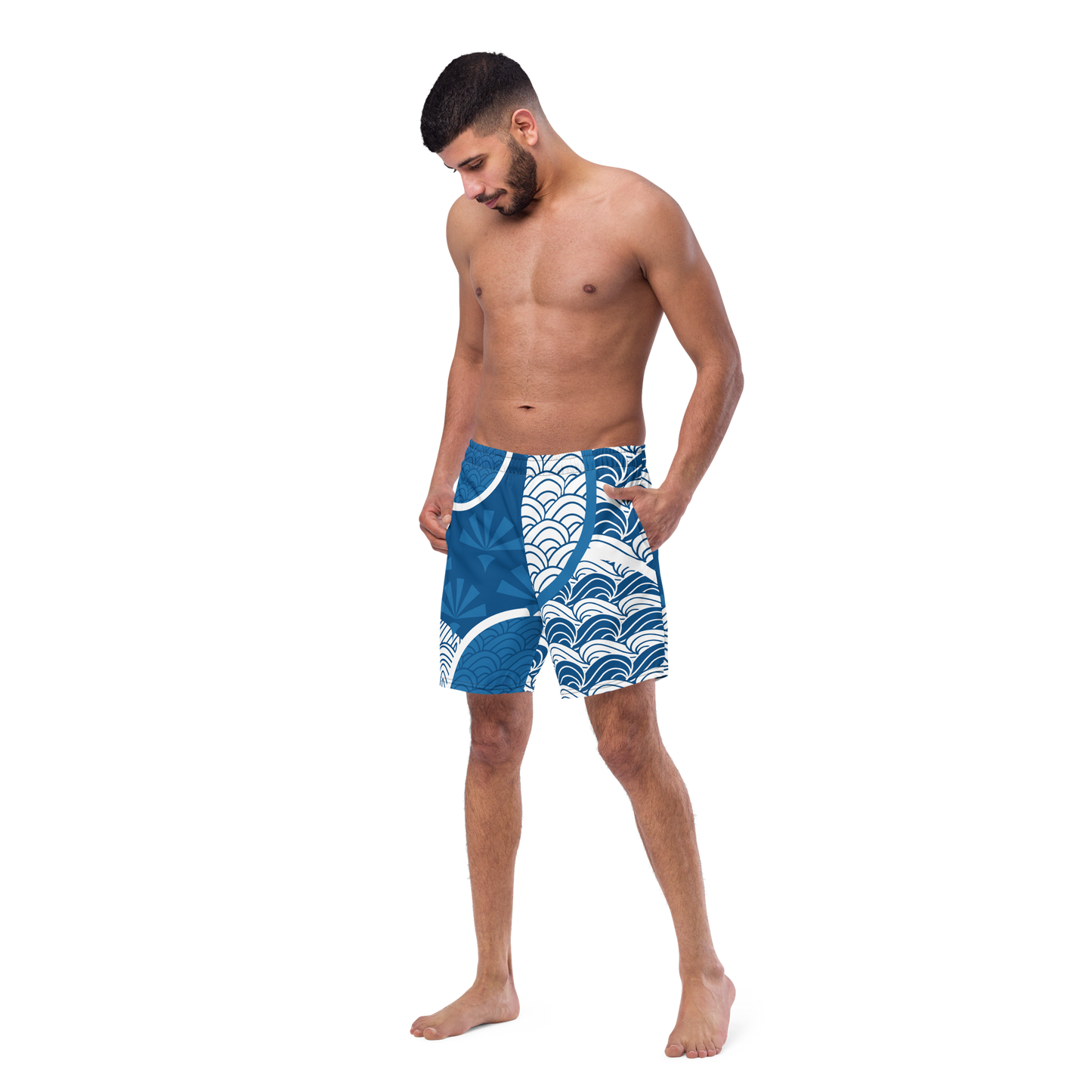 Sky Mosaic Men's Swim Trunks