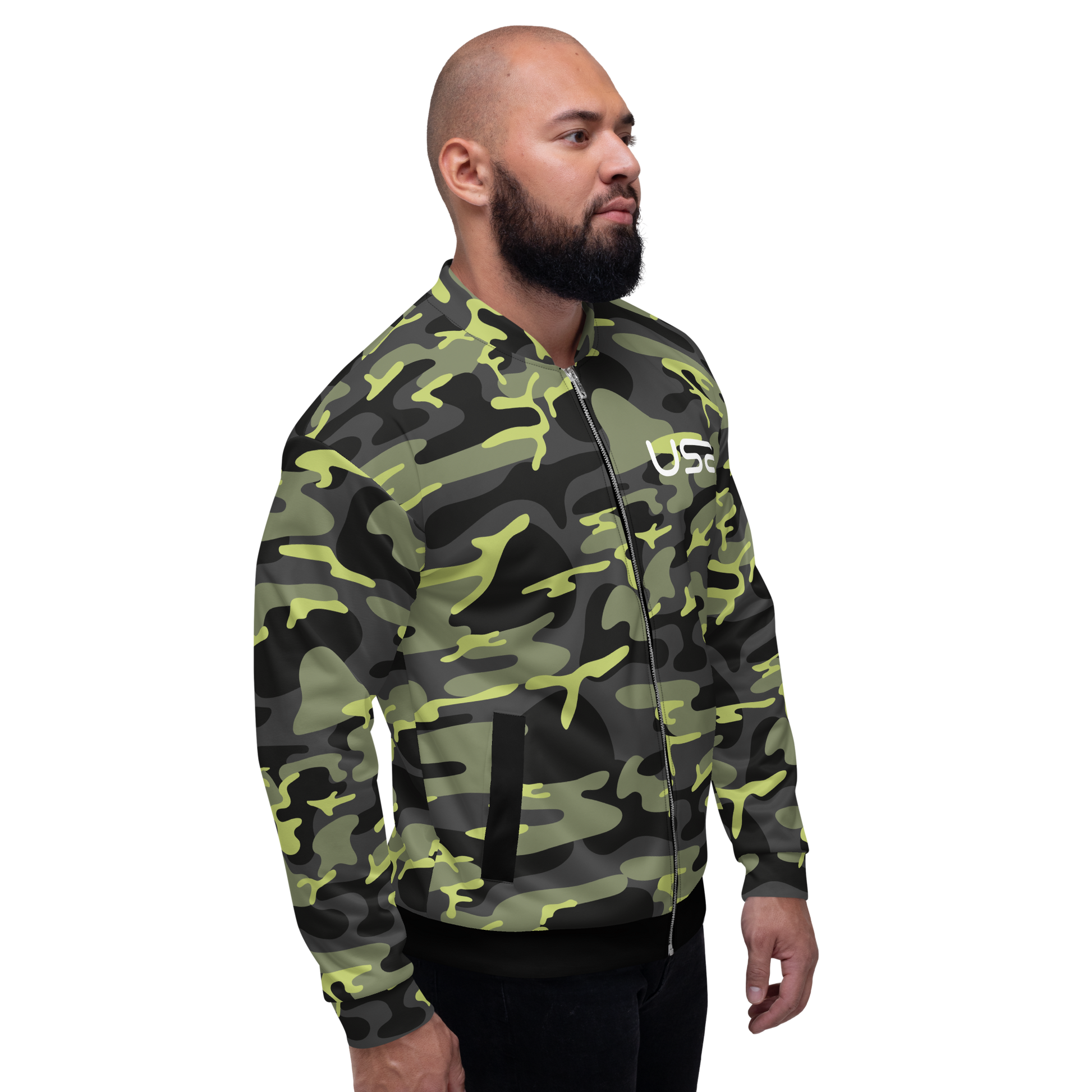 USA Camo Bomber Jacket
