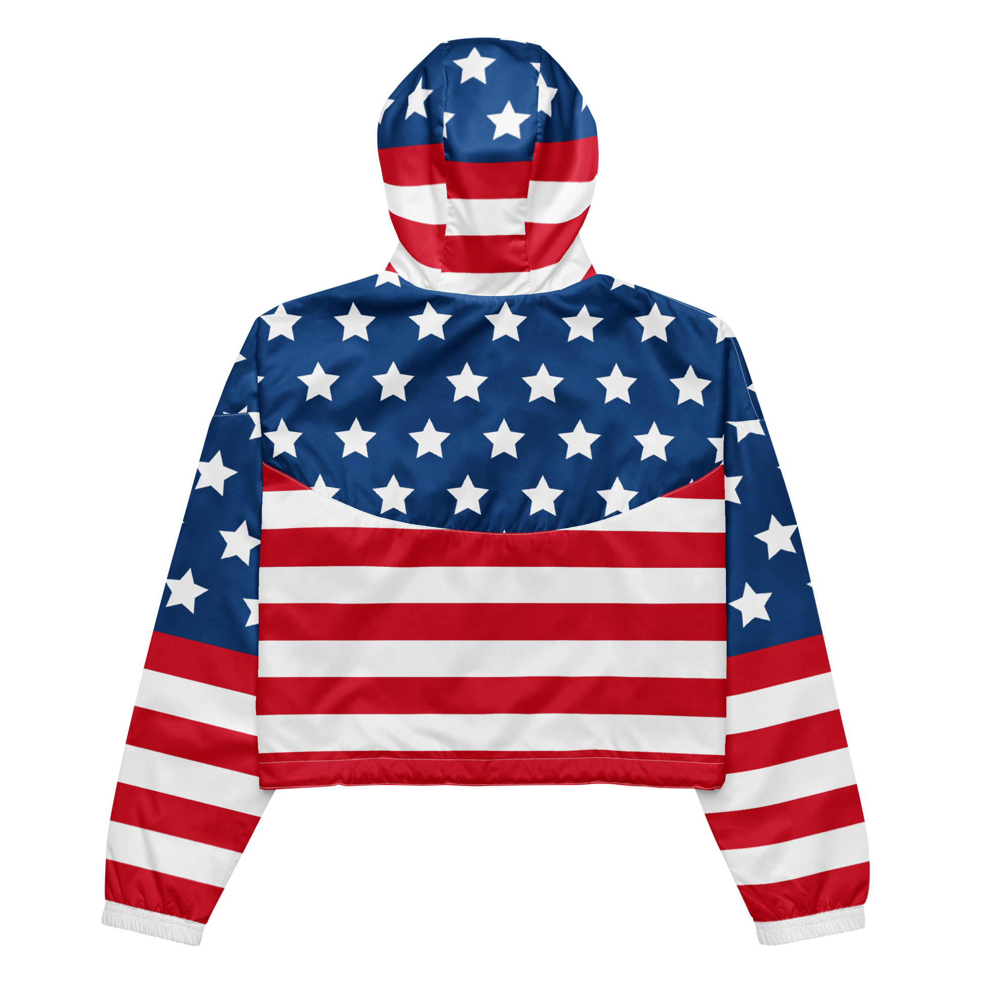American Flag Cropped Jacket