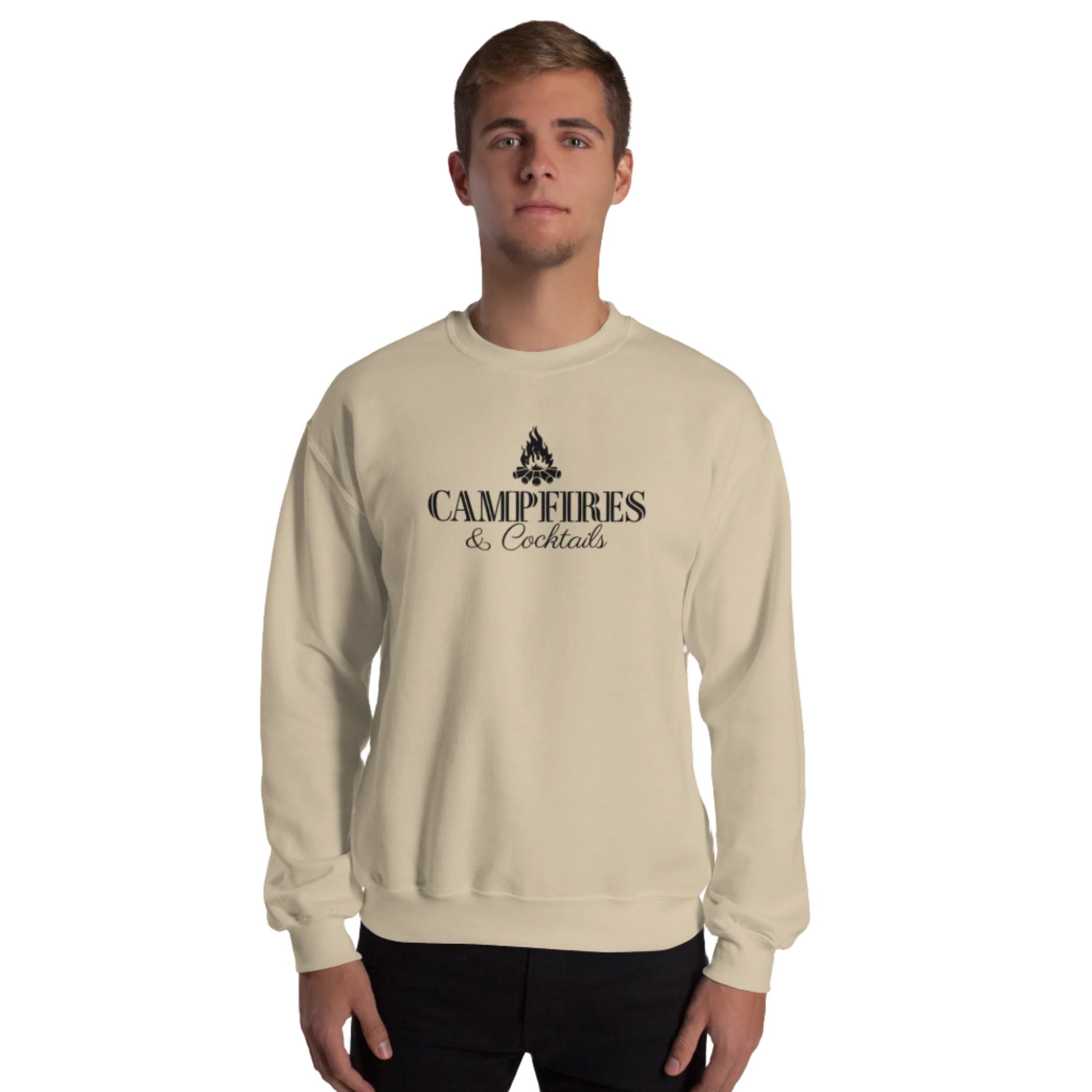 Campfires and Cocktails Camping Sweatshirt