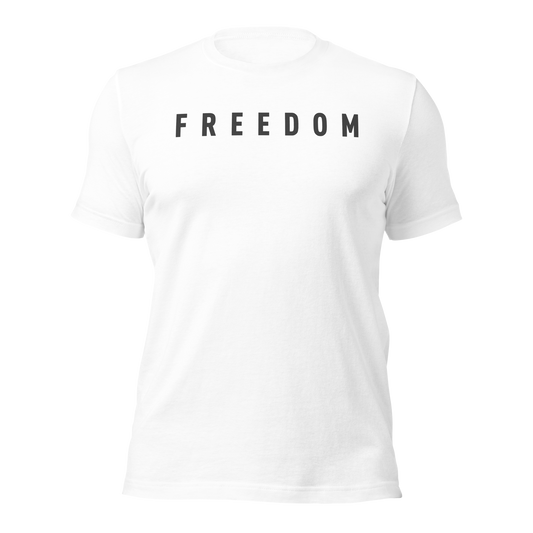 White Freedom Shirt front view