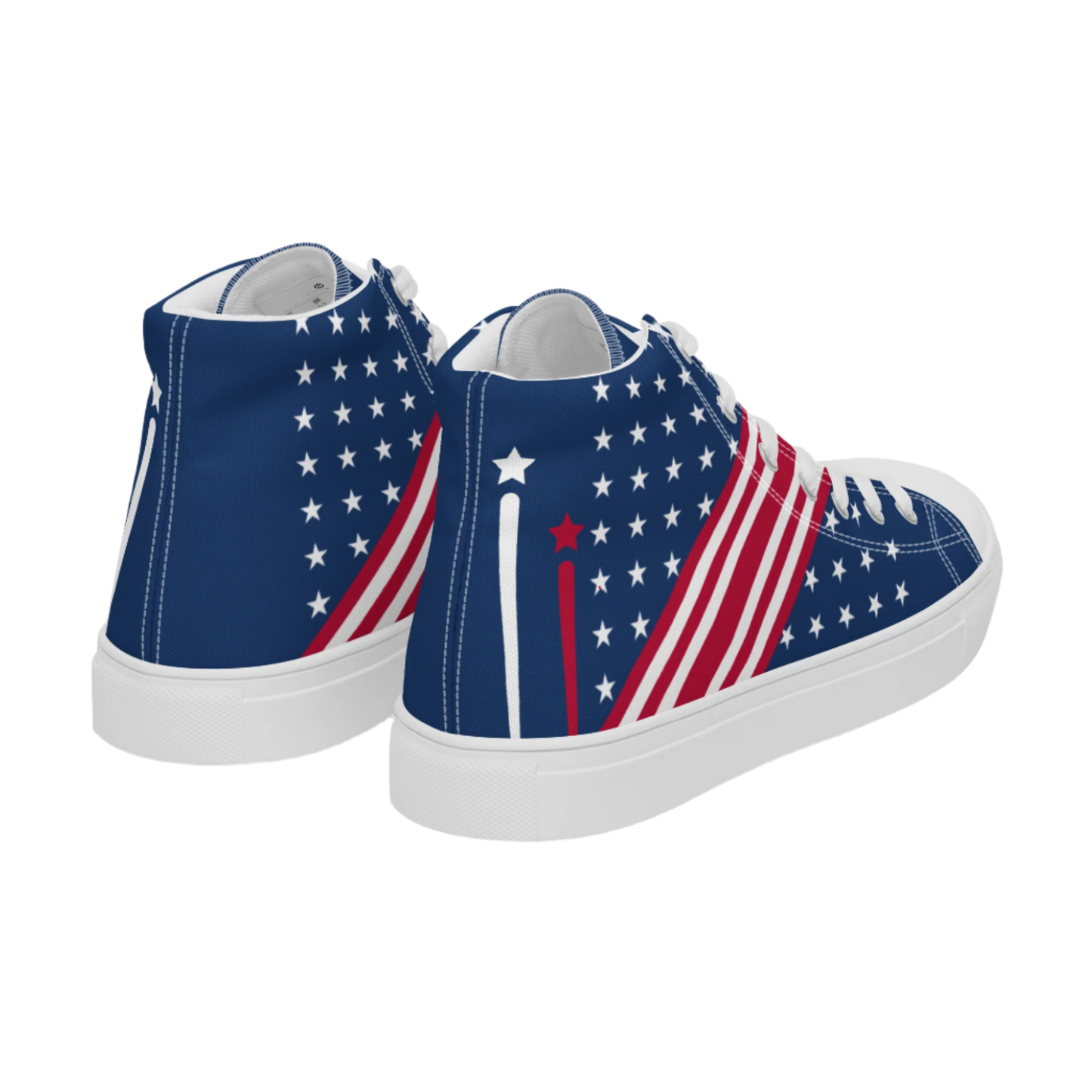 American Flag High Top Sneakers