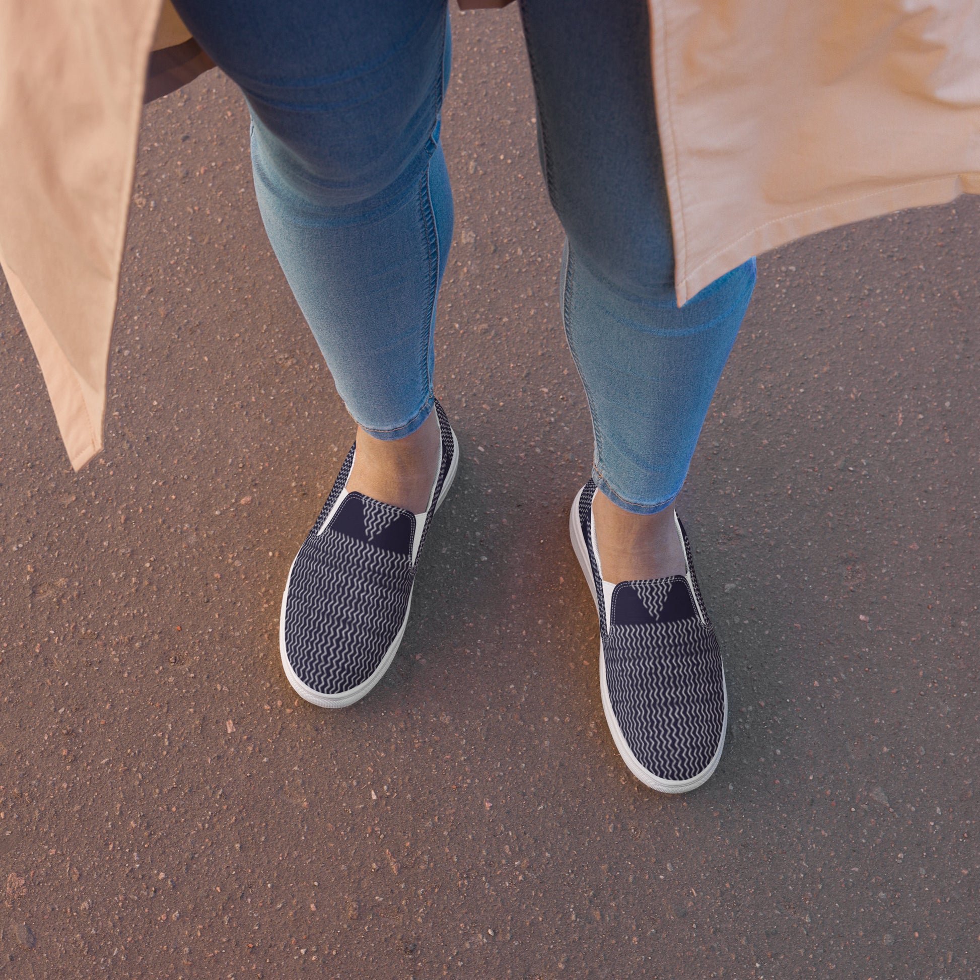 Ocean Odyssey Blue and White Shoes