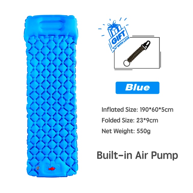 Royal Blue Inflatable Sleeping Pad