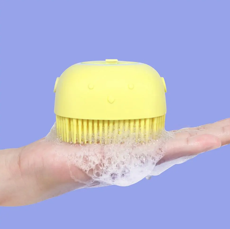 Dog Bath Brush - Yellow