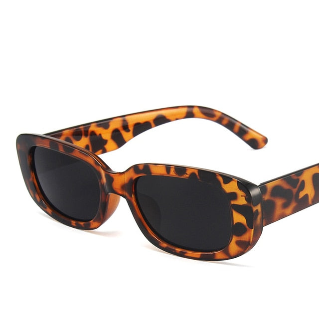 Leopard Black Retro Sunglasses