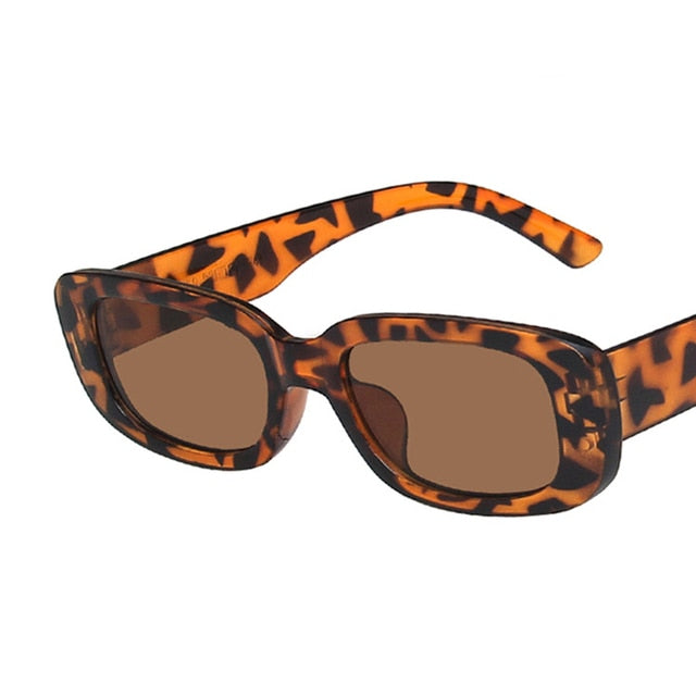 Leopard Light Retro Sunglasses