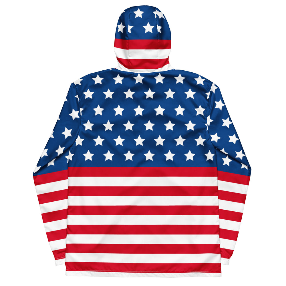 Men's American Flag Windbreaker Jacket