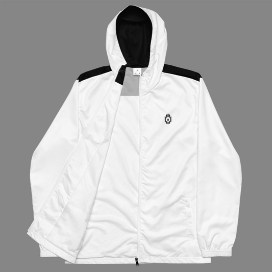 White and Black Windbreaker