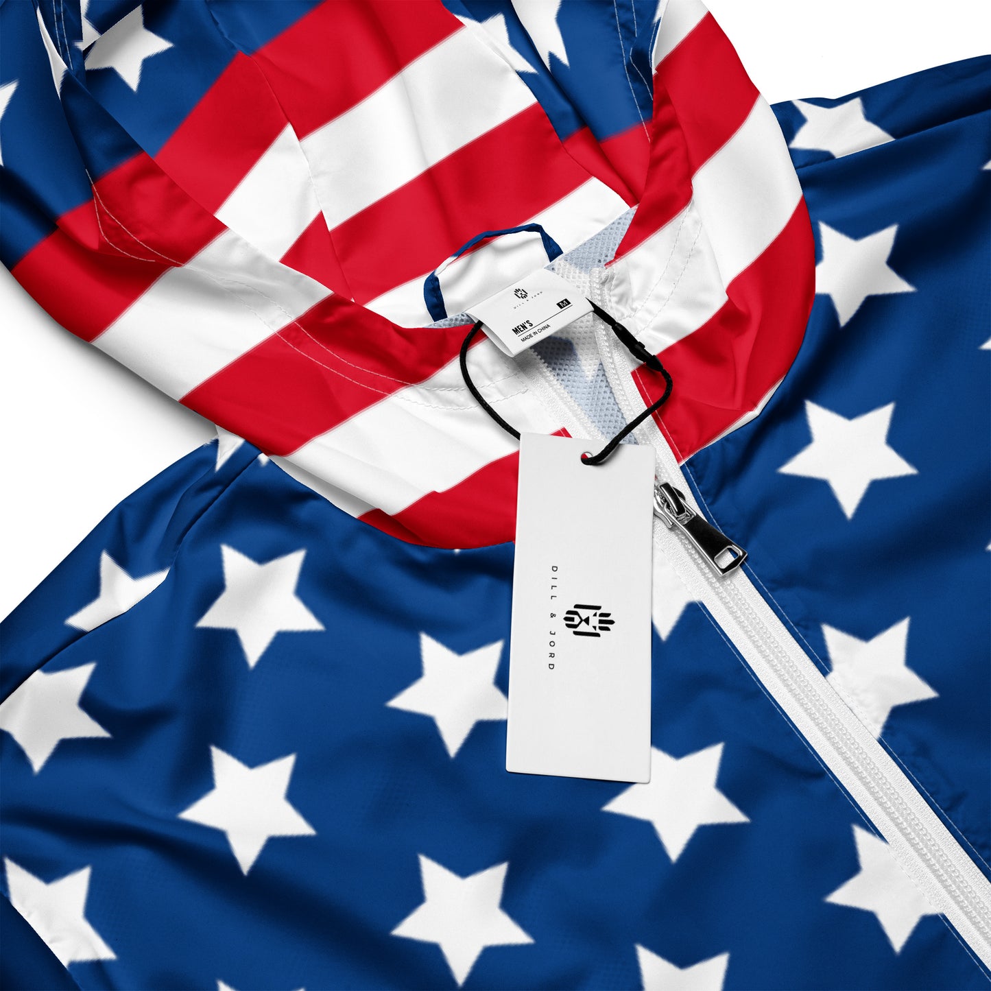 Men's American Flag Windbreaker Jacket