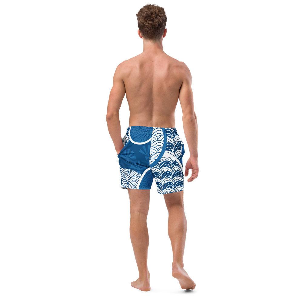 Sky Mosaic Men's Swim Trunks