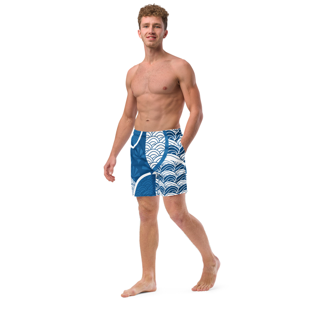 Sky Mosaic Men's Swim Trunks