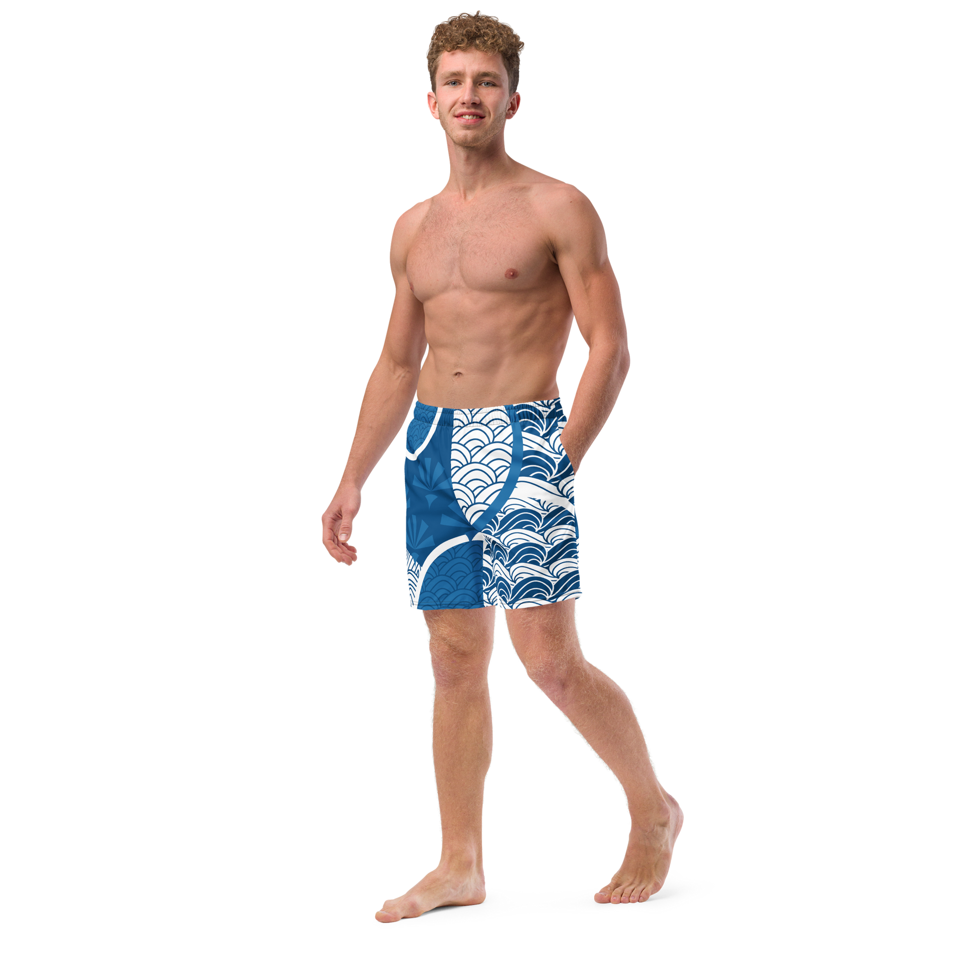 Sky Mosaic Men's Swim Trunks