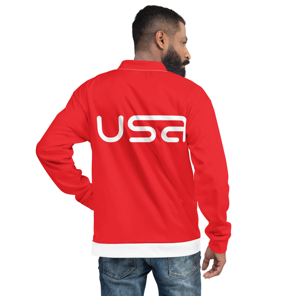 USA Red Bomber Jacket