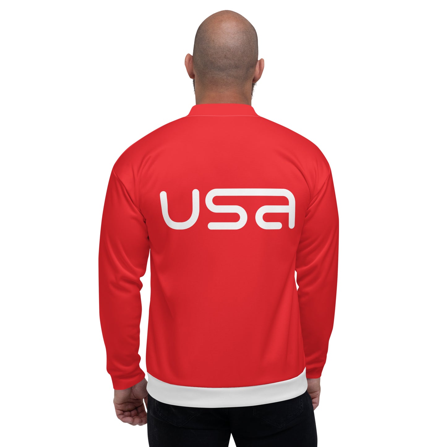 USA Red Bomber Jacket
