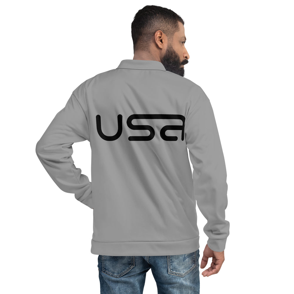 USA Grey Bomber Jacket