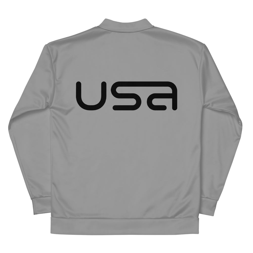 USA Grey Bomber Jacket