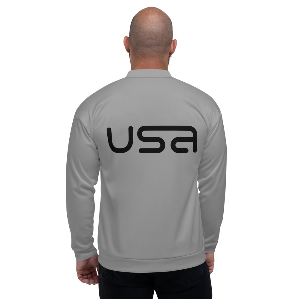 USA Grey Bomber Jacket