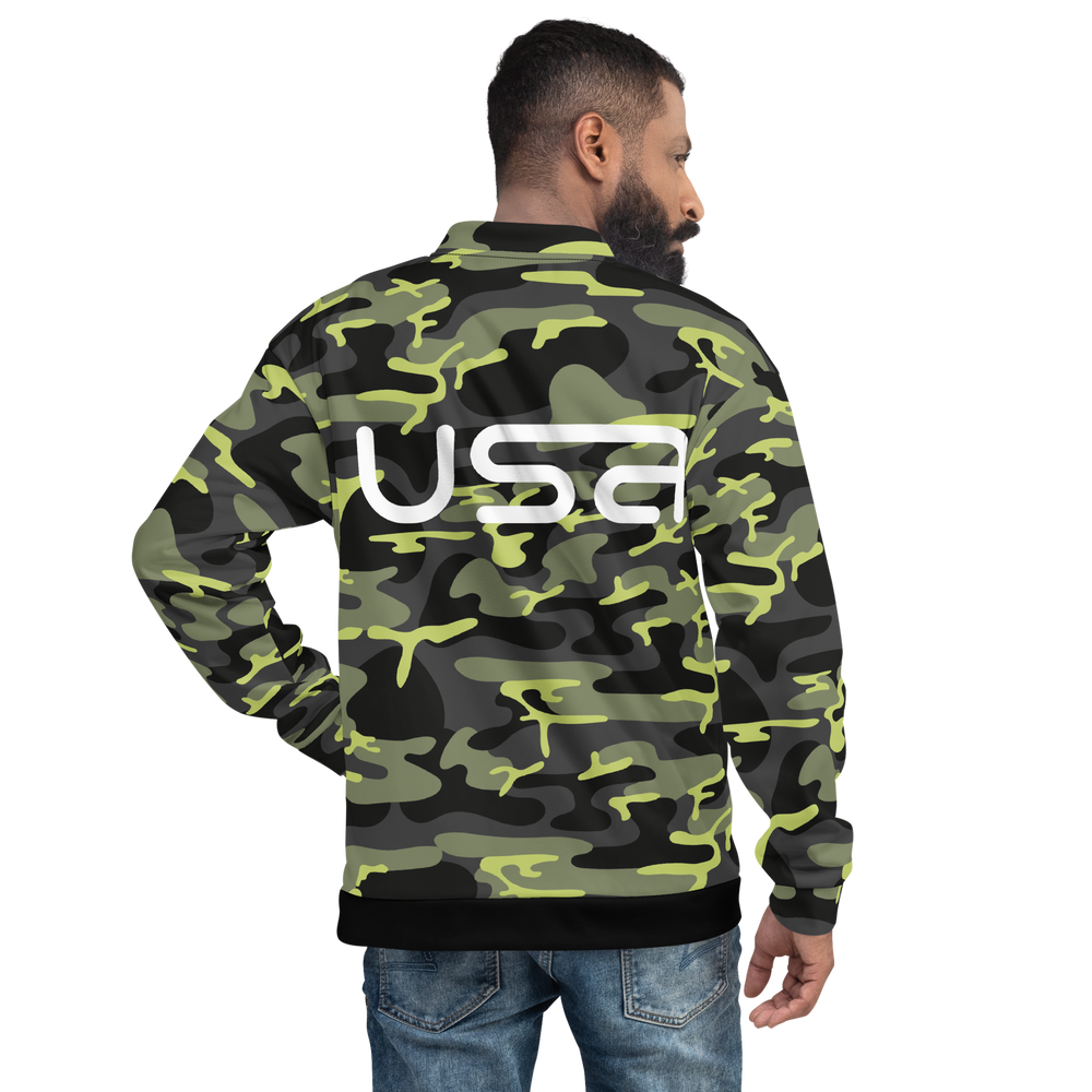 USA Camo Bomber Jacket