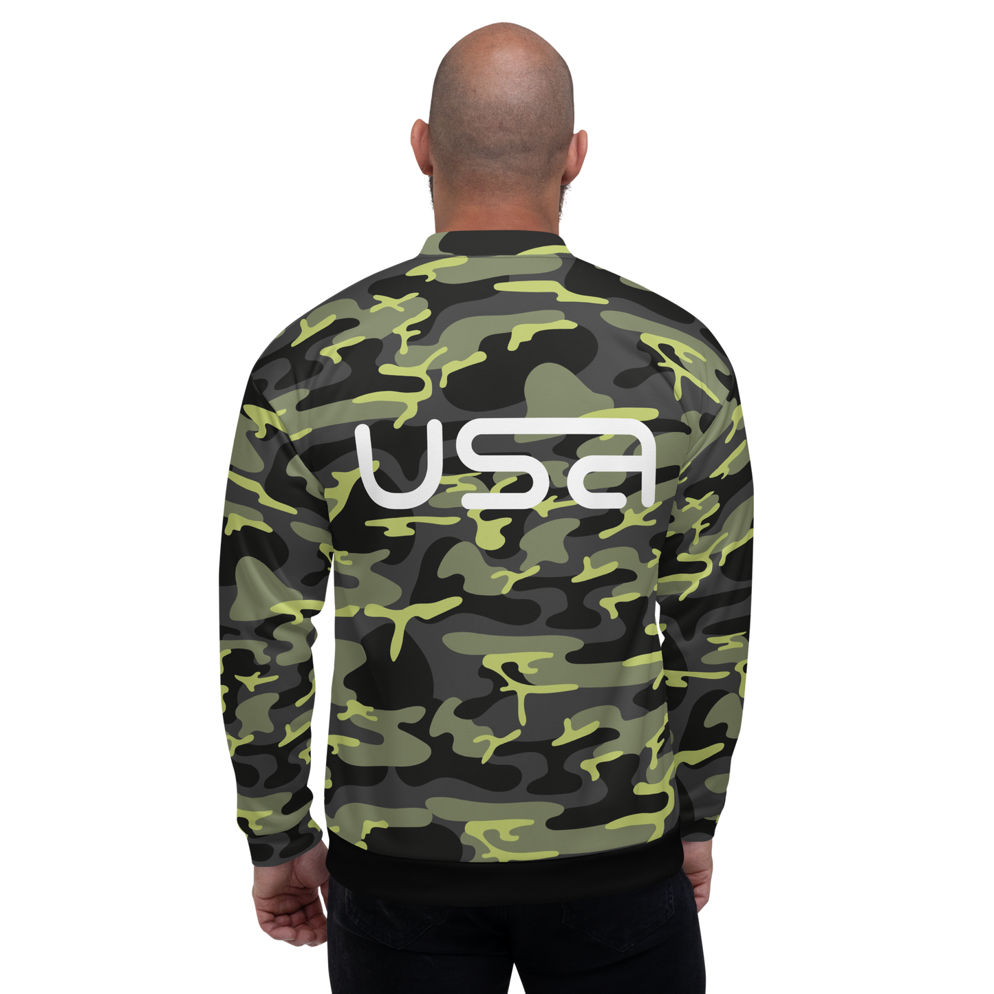 USA Camo Bomber Jacket