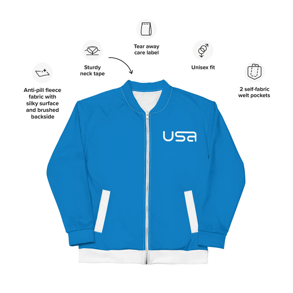 USA Blue Bomber Jacket