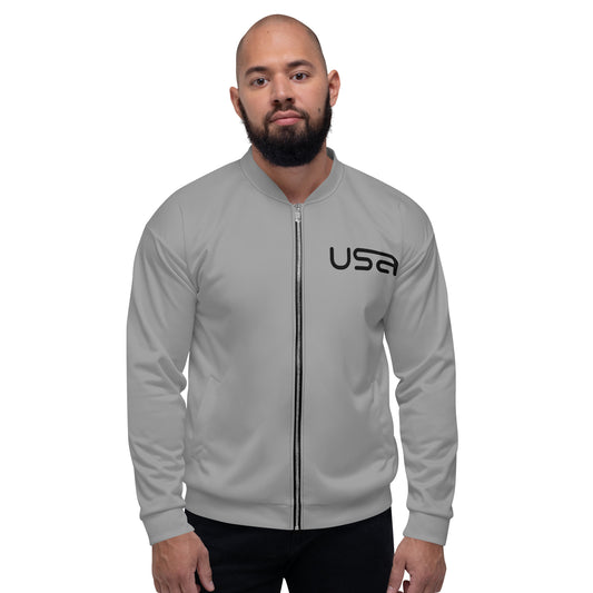 USA Grey Bomber Jacket
