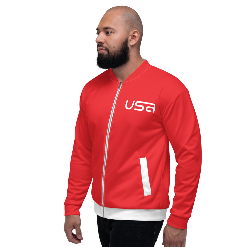 USA Red Bomber Jacket