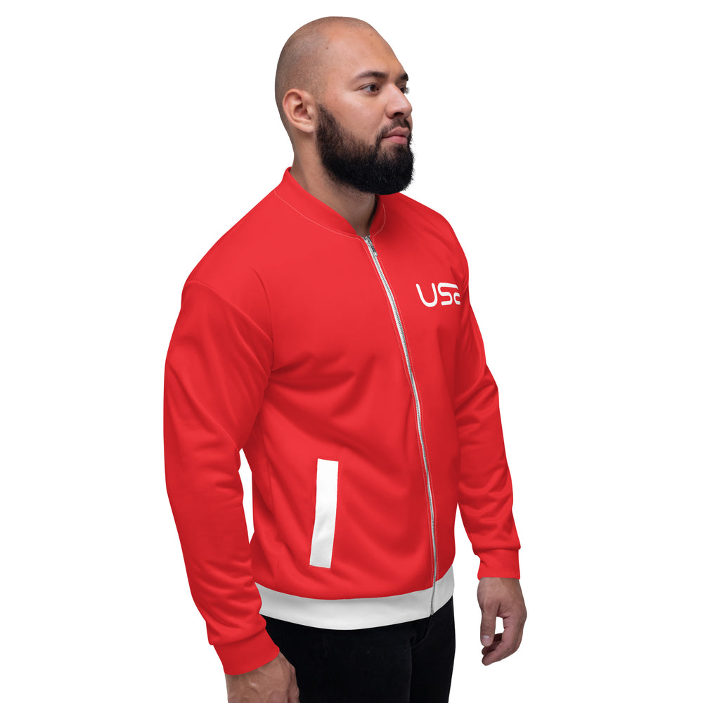 USA Red Bomber Jacket