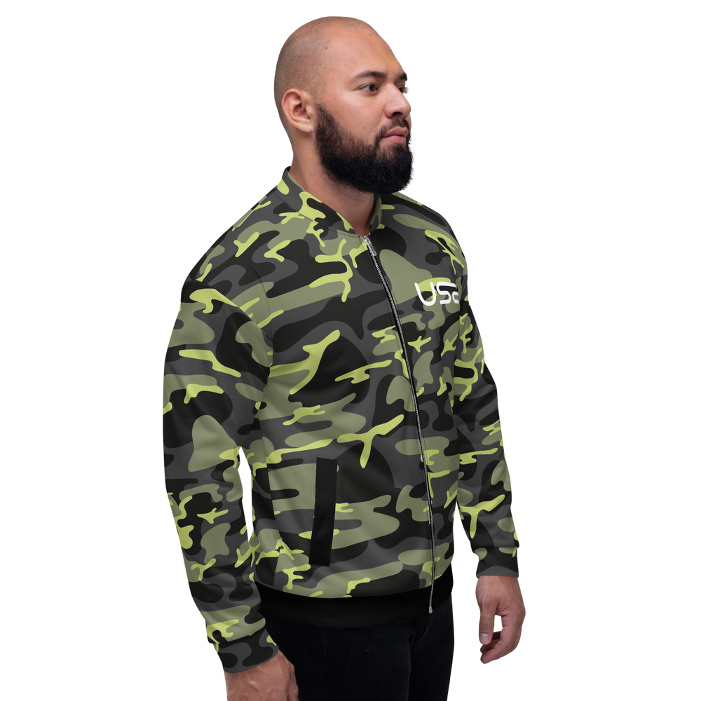 USA Camo Bomber Jacket