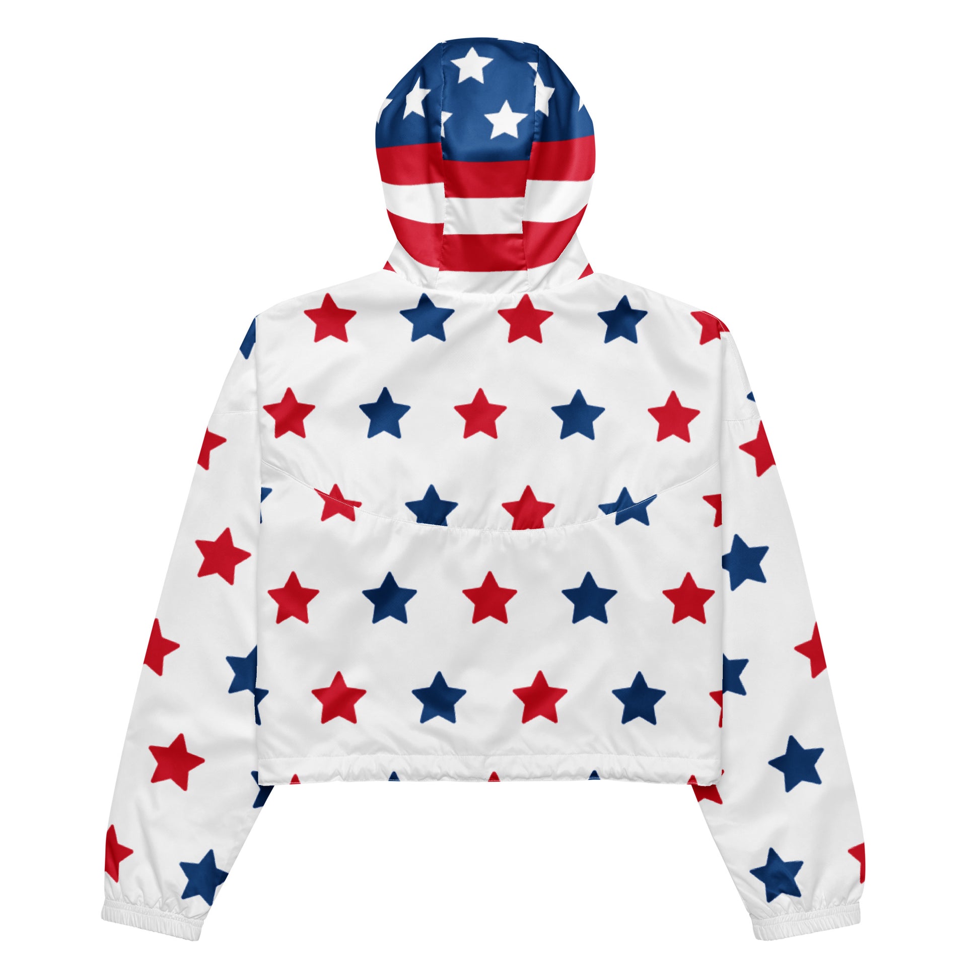 Patriotic Crop Top Windbreaker