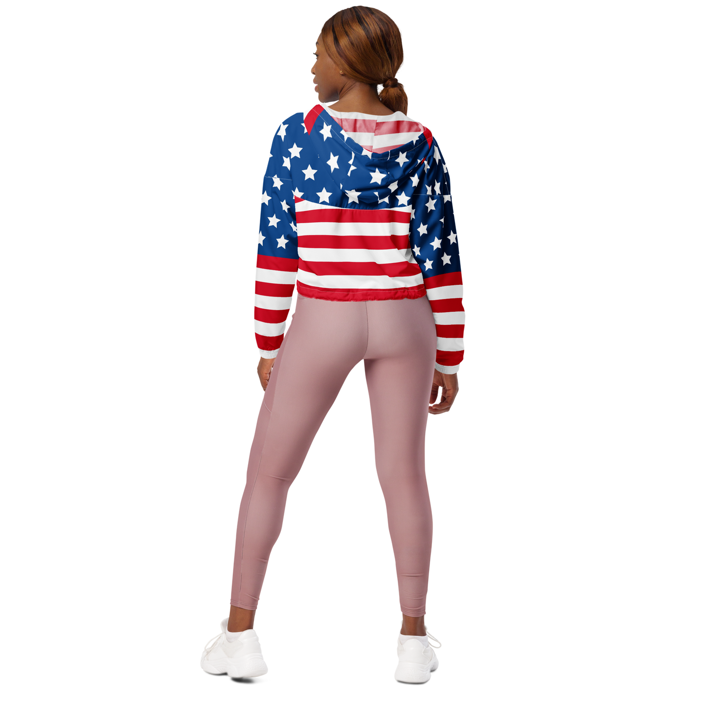American Flag Cropped Jacket 