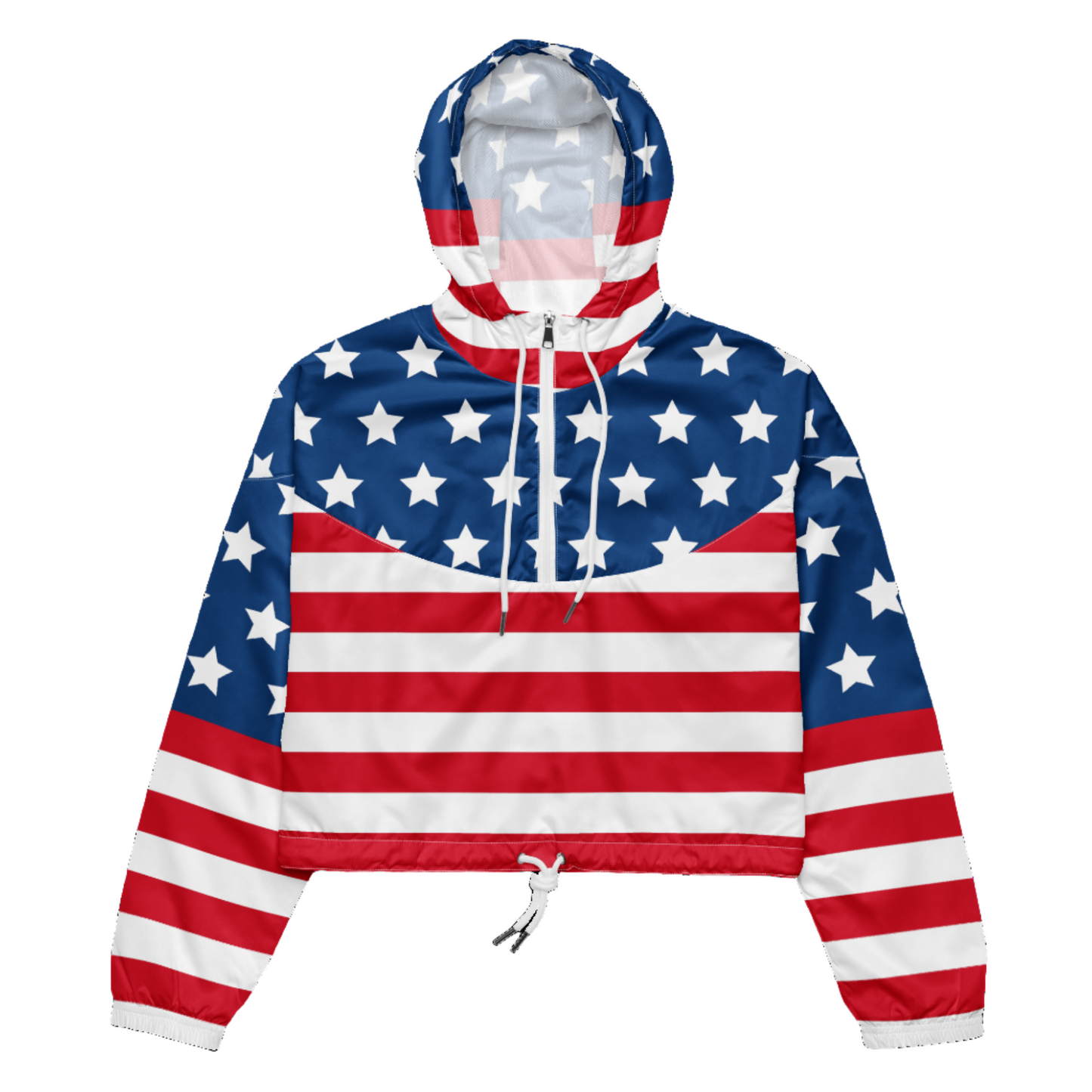 American Flag Cropped Jacket 