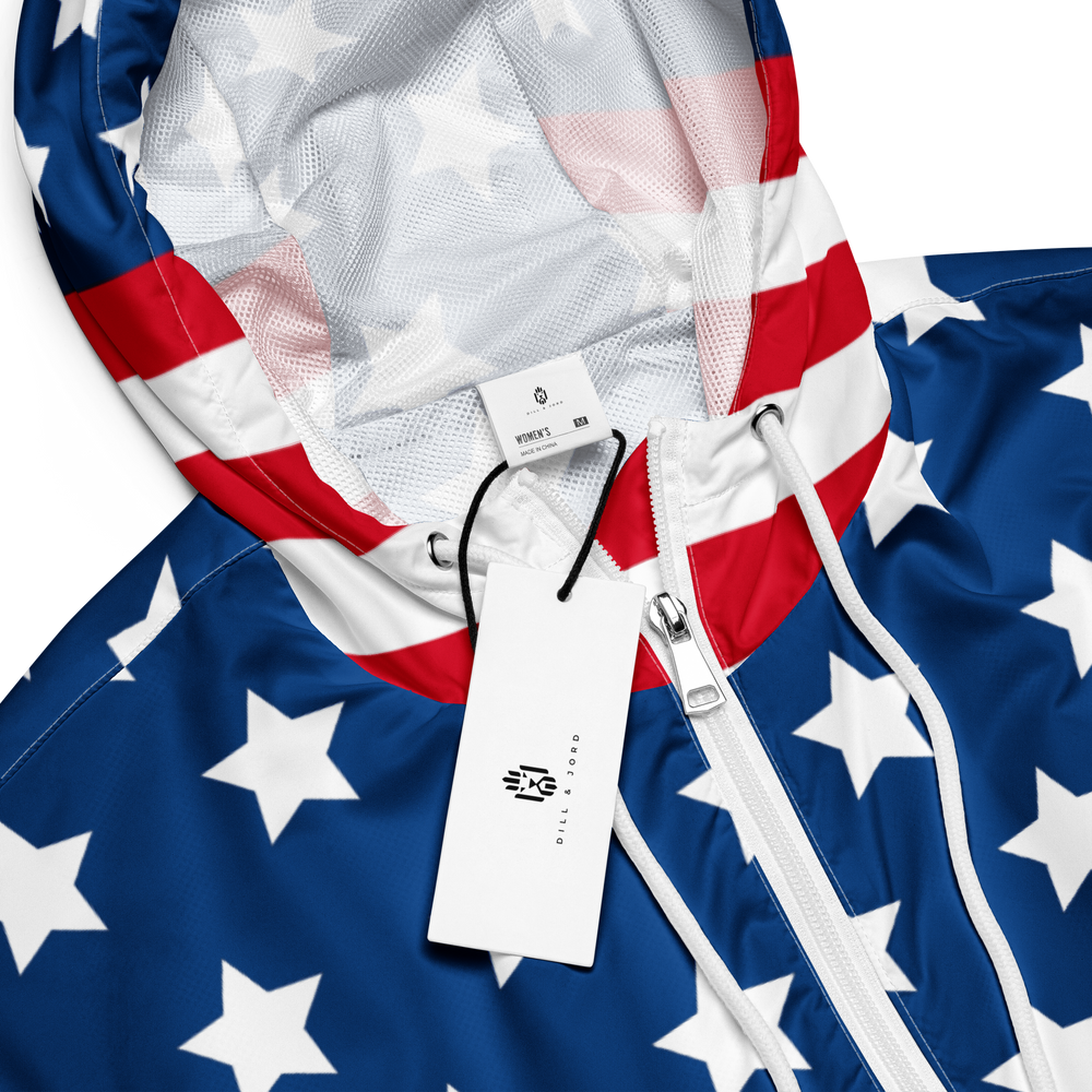 American Flag Cropped Jacket 