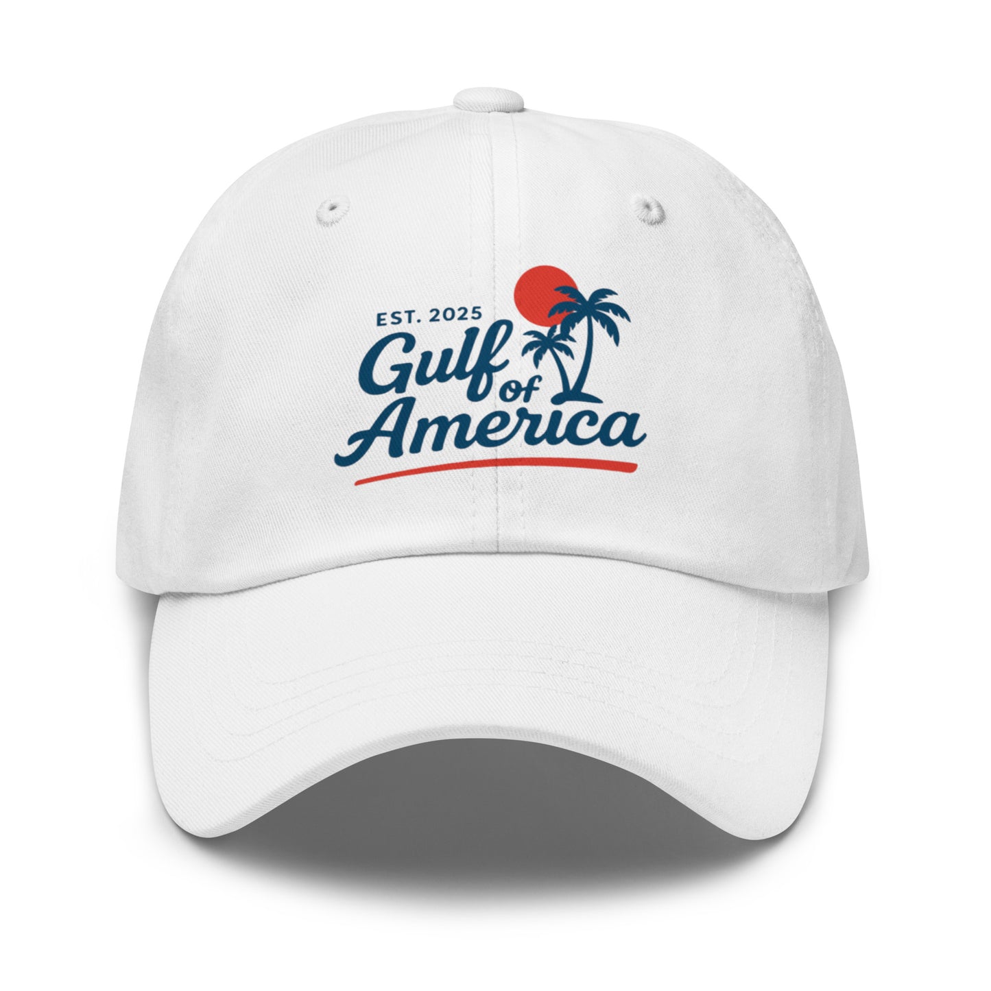 White Gulf of America hat front view