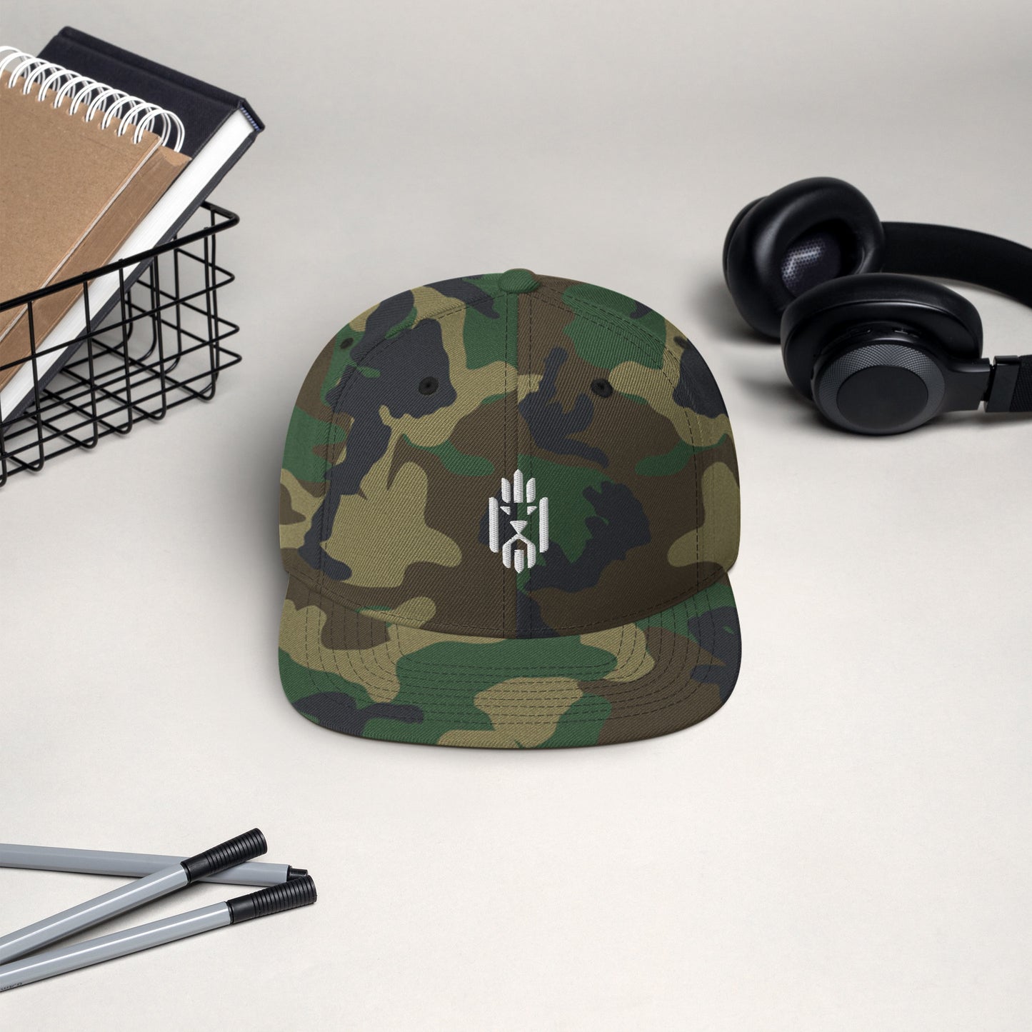 Green Camo Custom Embroidered Hats