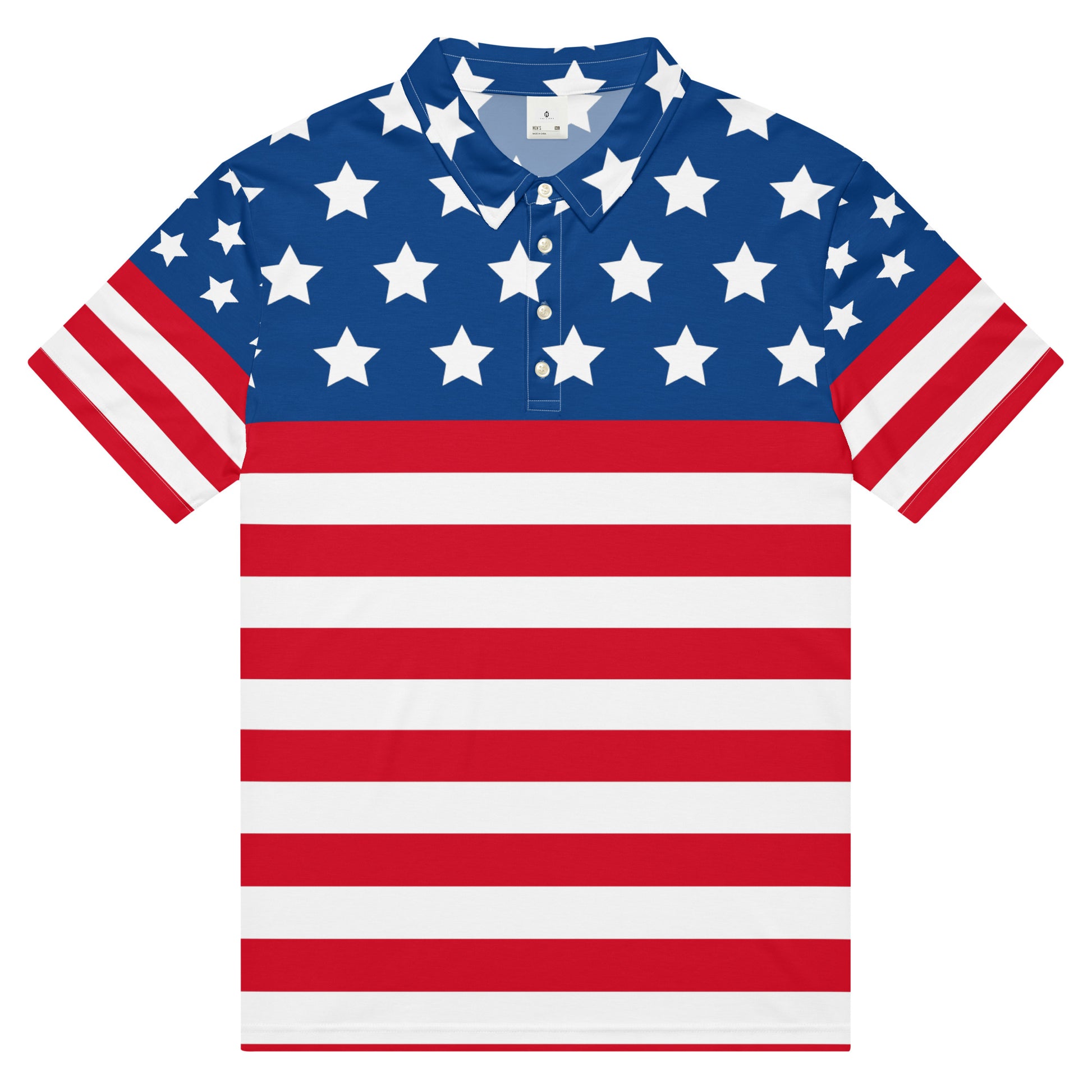 American Flag Polo Shirt