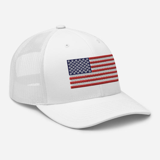 American Flag Trucker Hat