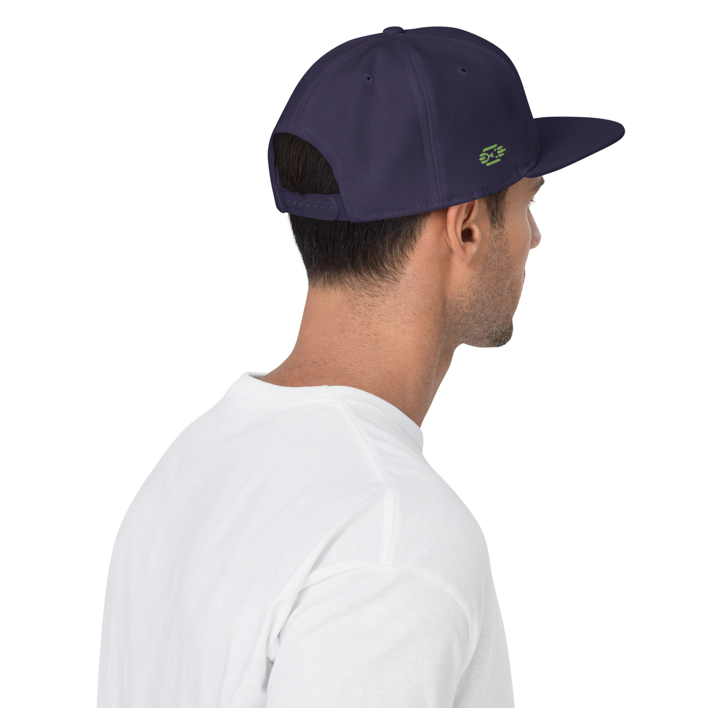 Navy Blue Dill and Jord Embroidered Snapback Hat