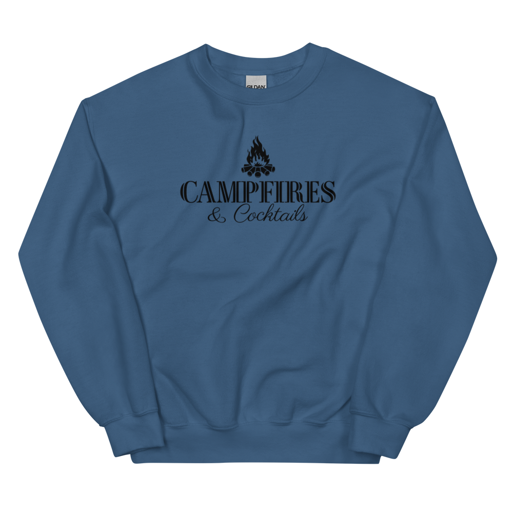 Campfires and Cocktails Camping Sweatshirt