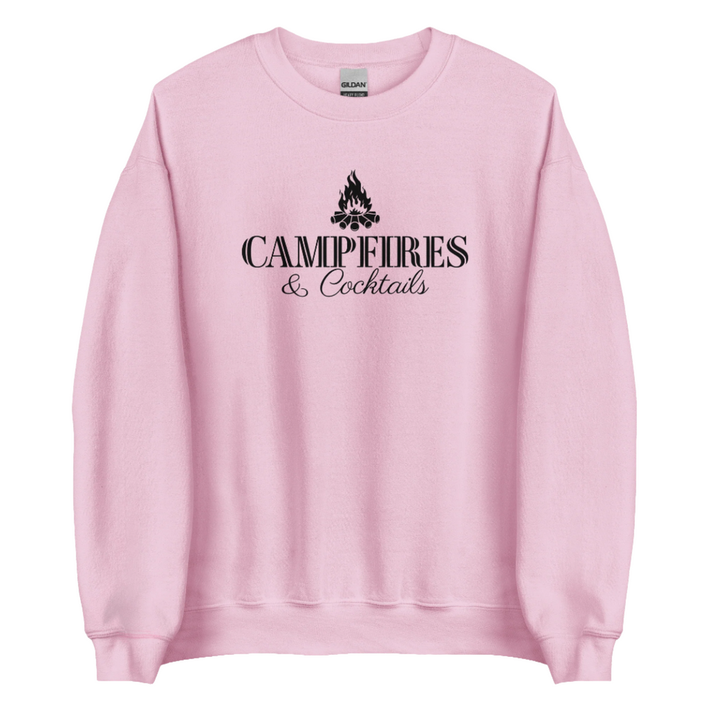 Campfires and Cocktails Camping Sweatshirt