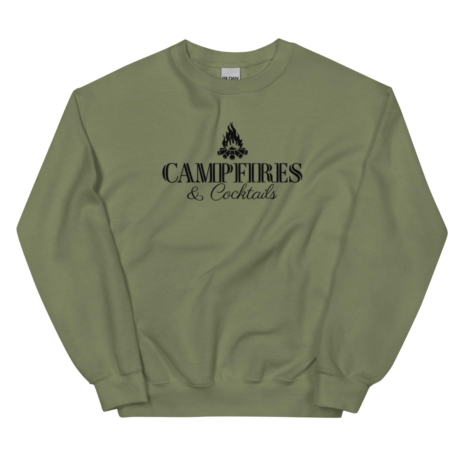 Campfires and Cocktails Camping Sweatshirt