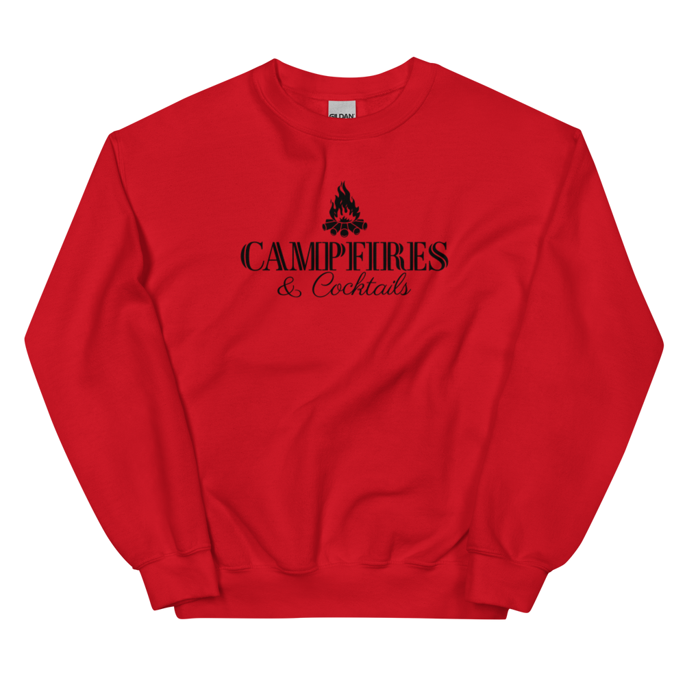 Campfires and Cocktails Camping Sweatshirt