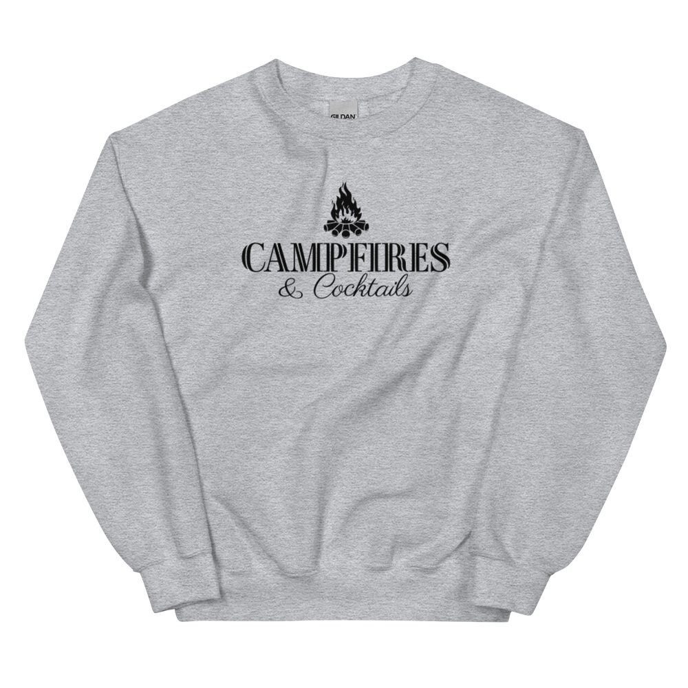 Campfires and Cocktails Camping Sweatshirt