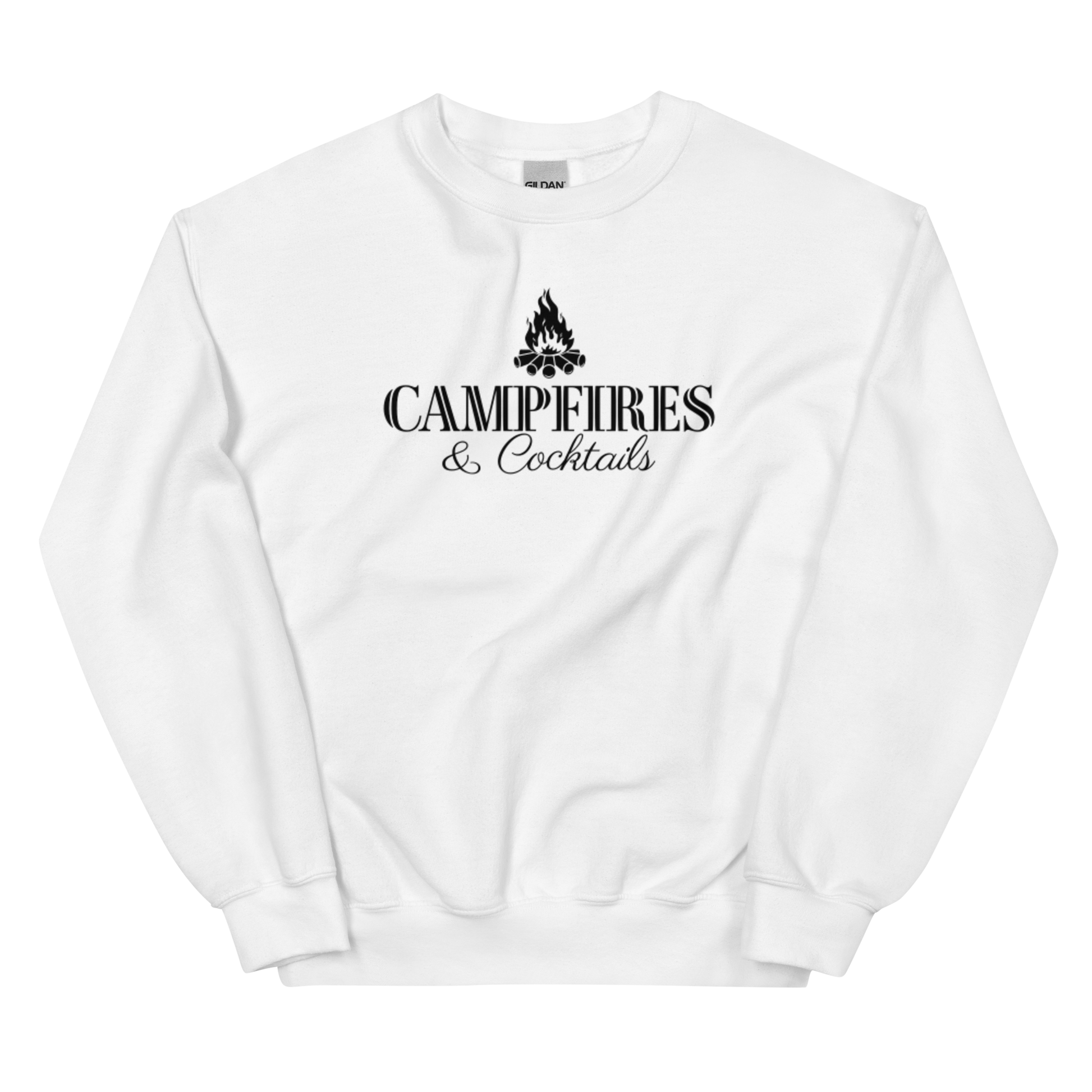 Campfires and Cocktails Camping Sweatshirt