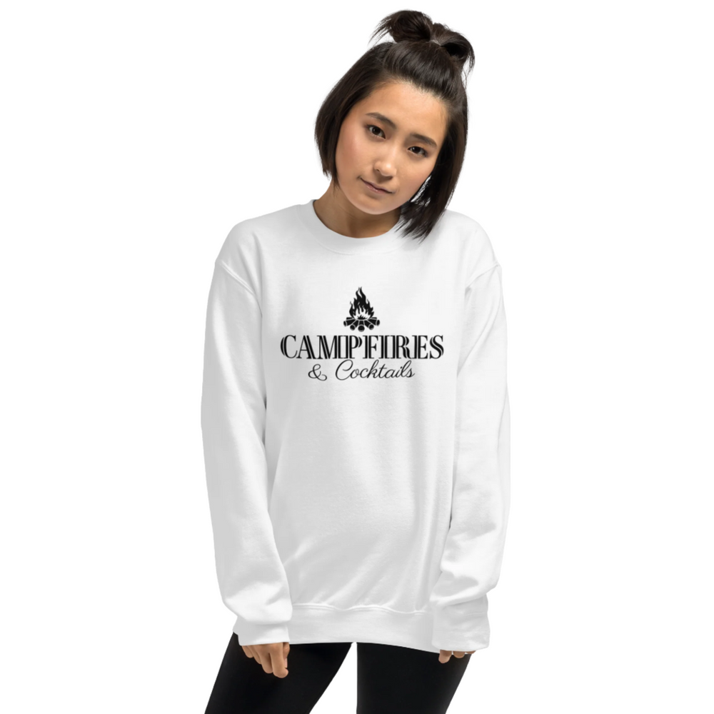 Campfires and Cocktails Camping Sweatshirt